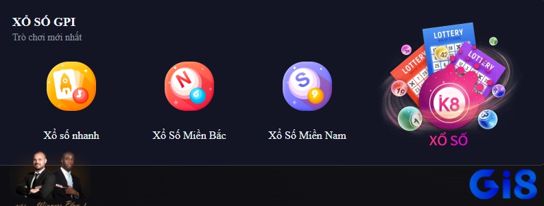 Xổ số GPI thu hút cược thủ của K8